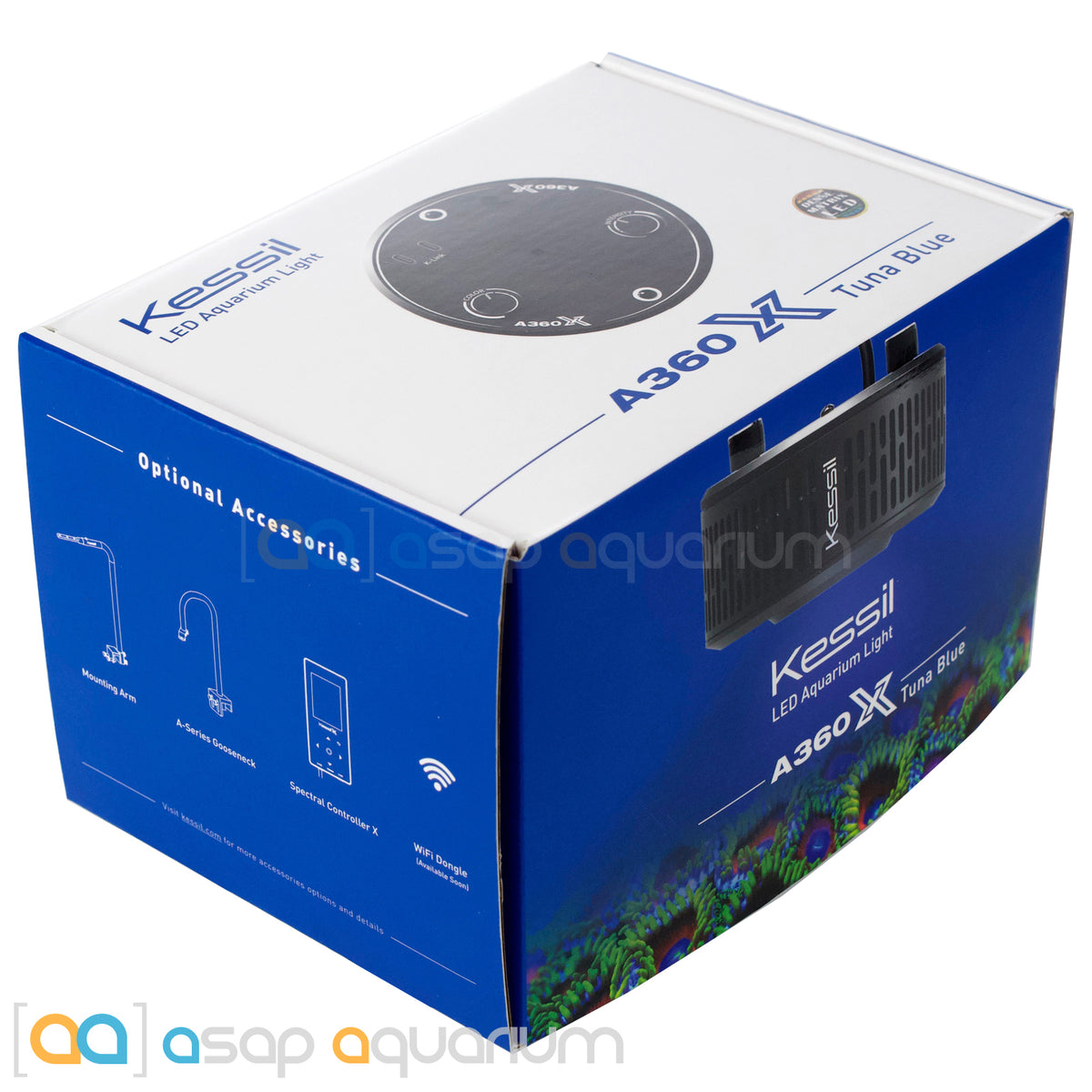 Kessil A360X Tuna Blue Saltwater Aquarium LED Light– ASAP Aquarium