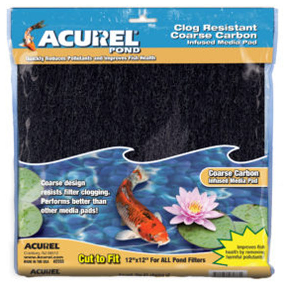 Acurel Pond Carbon Infused Media Pad 12” x 12” - www.ASAP-Aquarium.com