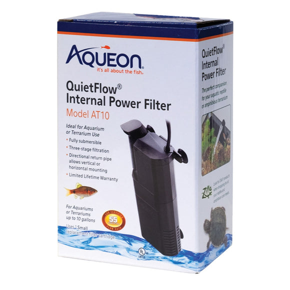 Aqueon QuietFlow AT10 Internal Power Filter - www.ASAP-Aquarium.com