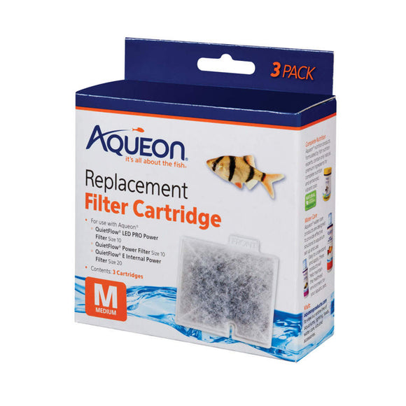 Aqueon QuietFlow Replacement Filter Cartridge Medium 3 pack - www.ASAP-Aquarium.com