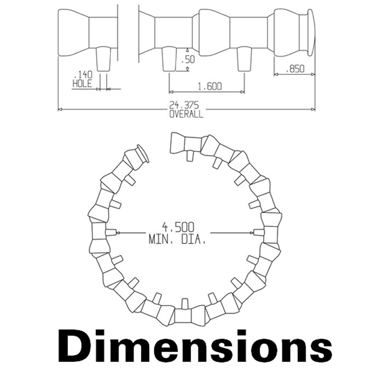 LocLine ½" Circle Flow Nozzle Kit ASAP Aquarium