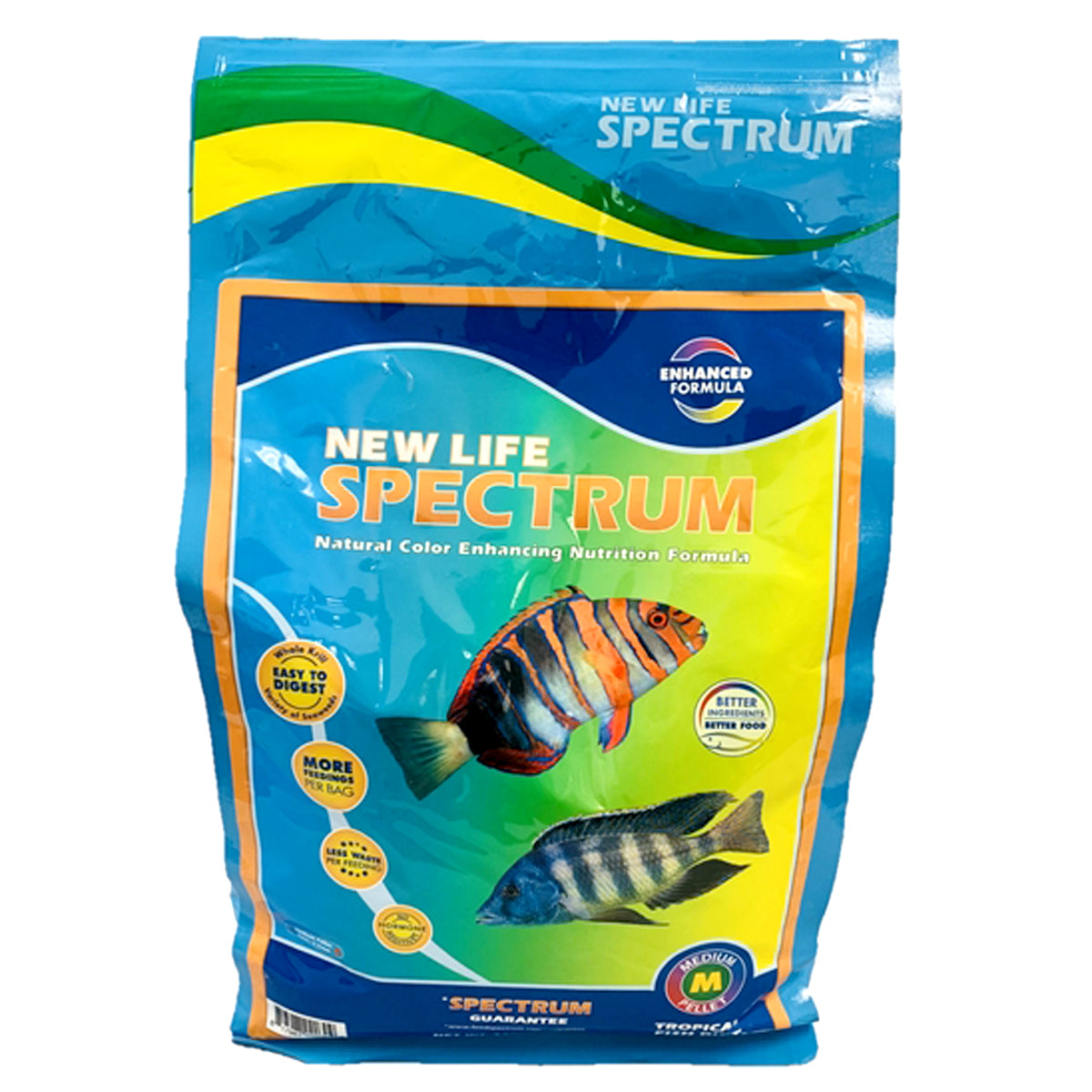 New Life Spectrum Tropical Fish Food Medium Sinking Pellets main image 1