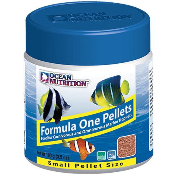 Ocean Nutrition Formula One Pellets SMALL 100 grams (3.5 oz) Fish Food - www.ASAP-Aquarium.com