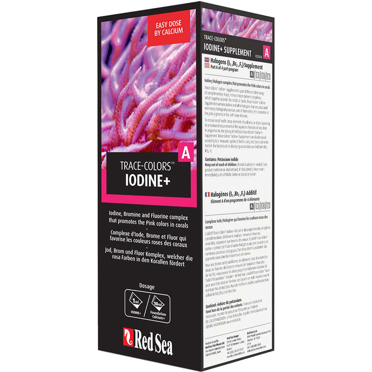 Red Sea Trace Colors ABCD Pro Pack 4x 500mL– ASAP Aquarium
