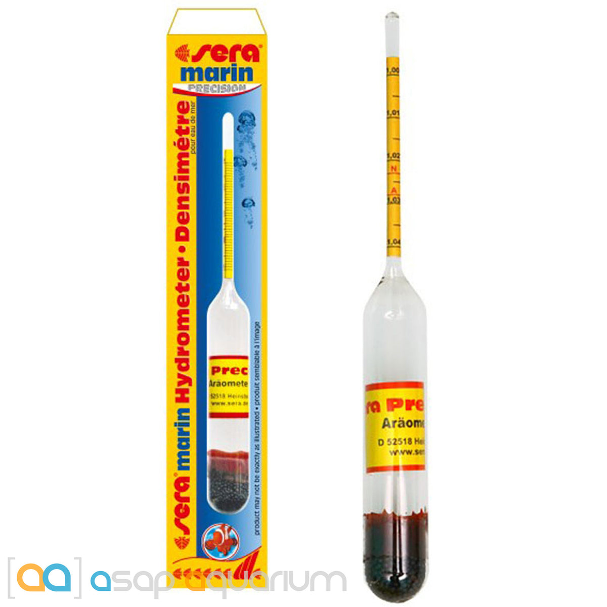 Sera Marine Hydrometer Precision Glass Saltwater Hydrometer ASAP Aquarium