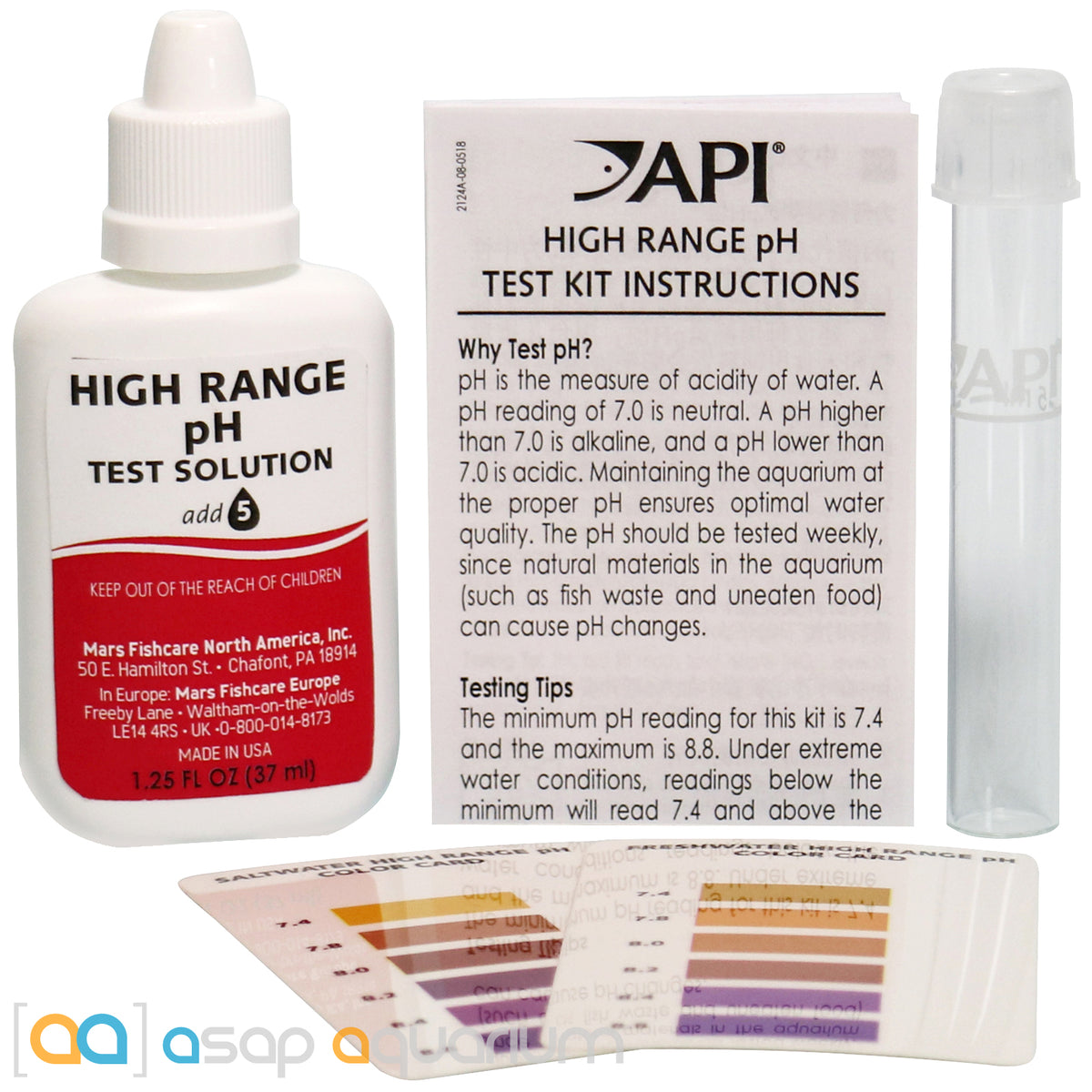 API High Range pH Test Kit ASAP Aquarium