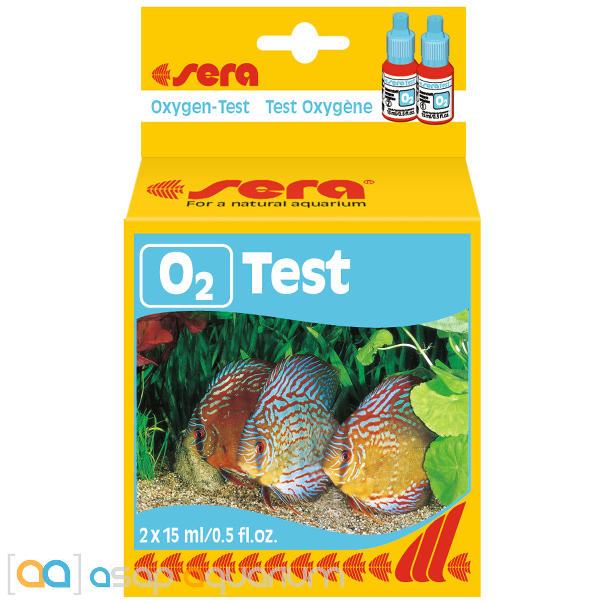 sera Oxygen O2 Test Kit 15mL 60 Tests ASAP Aquarium