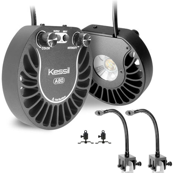 Kessil A80 Tuna Blue LED Light DOUBLE PRO Bundle - www.ASAP-Aquarium.com