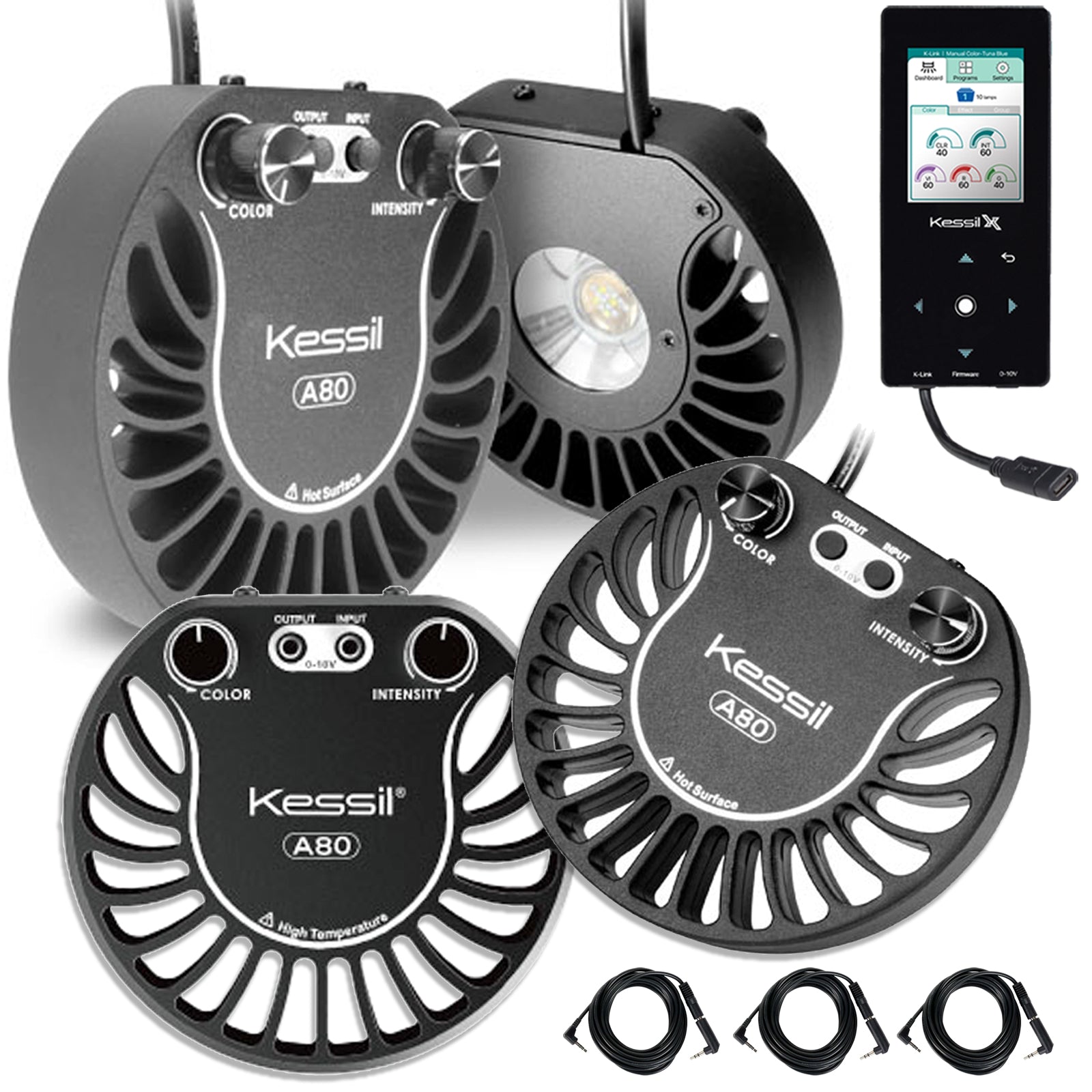 Kessil A80 Tuna Blue LED Light QUAD STARTER Bundle | ASAP Aquarium