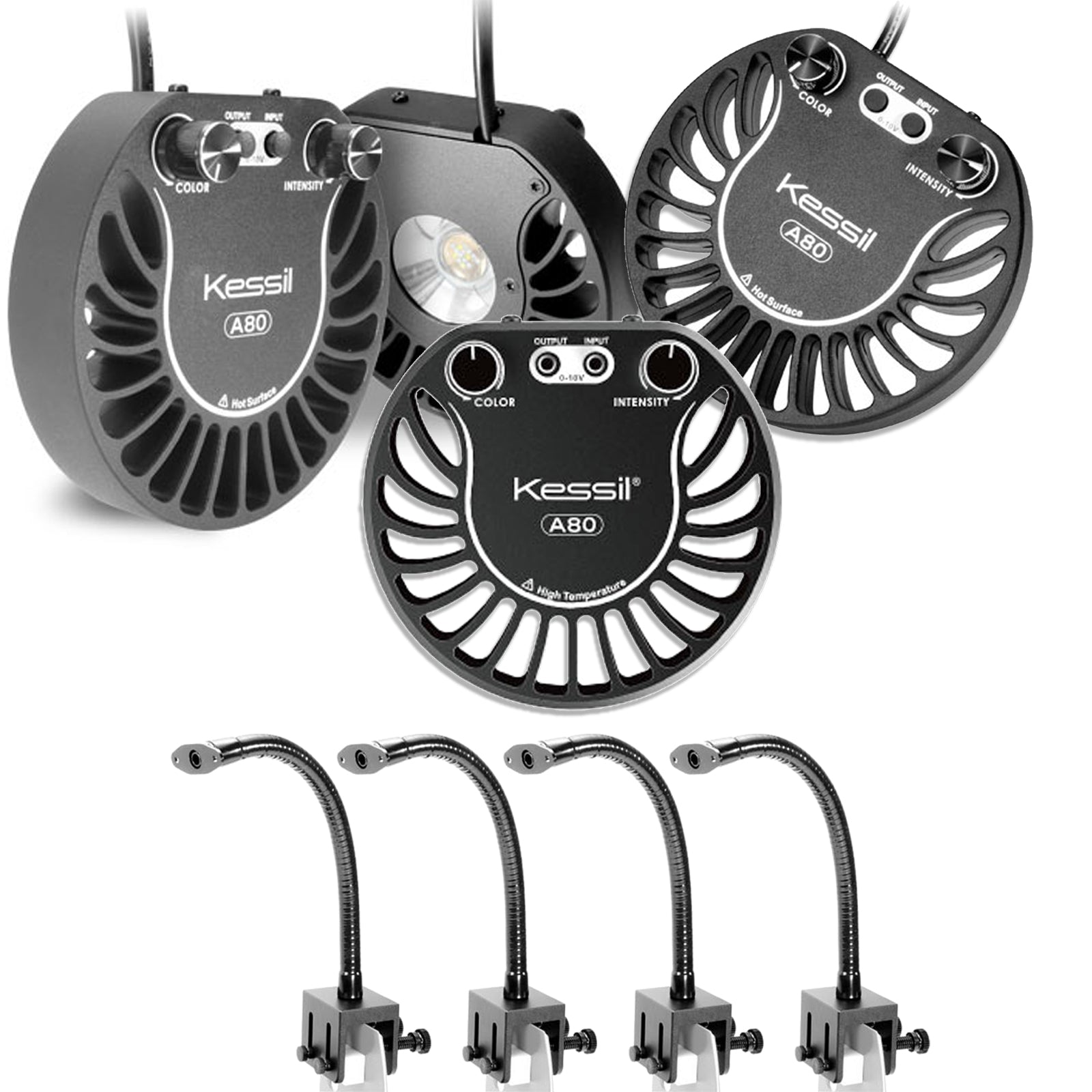 Kessil A80 Tuna Blue LED Light QUAD DELUXE Bundle | ASAP Aquarium