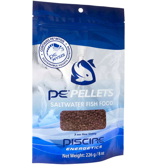 Piscine Energetics Pellets Saltwater Fish Food 4mm - 8 oz - www.ASAP-Aquarium.com