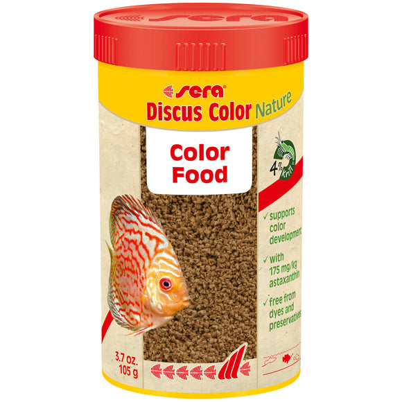 sera Discus Color Nature 250mL Color Enhancing Fish Food - www.ASAP-Aquarium.com