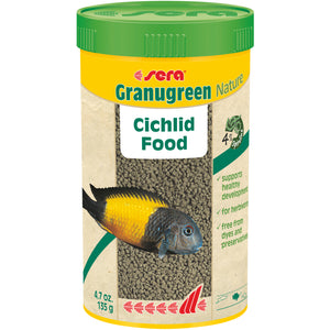 Sera Granugreen Nature Cichlid Fish Food Pellets 250mL - www.ASAP-Aquarium.com