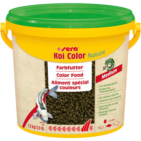 sera Koi Color Nature Medium 3800mL 4mm Pellets - www.ASAP-Aquarium.com