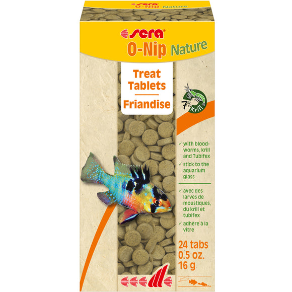 Sera O-Nip Nature Treat 24 Tablets - www.ASAP-Aquarium.com