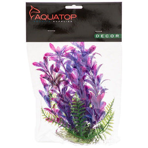 Aquatop Hygro Aquarium Plant Purple & Pink 6" High with Weighted Base - www.ASAP-Aquarium.com