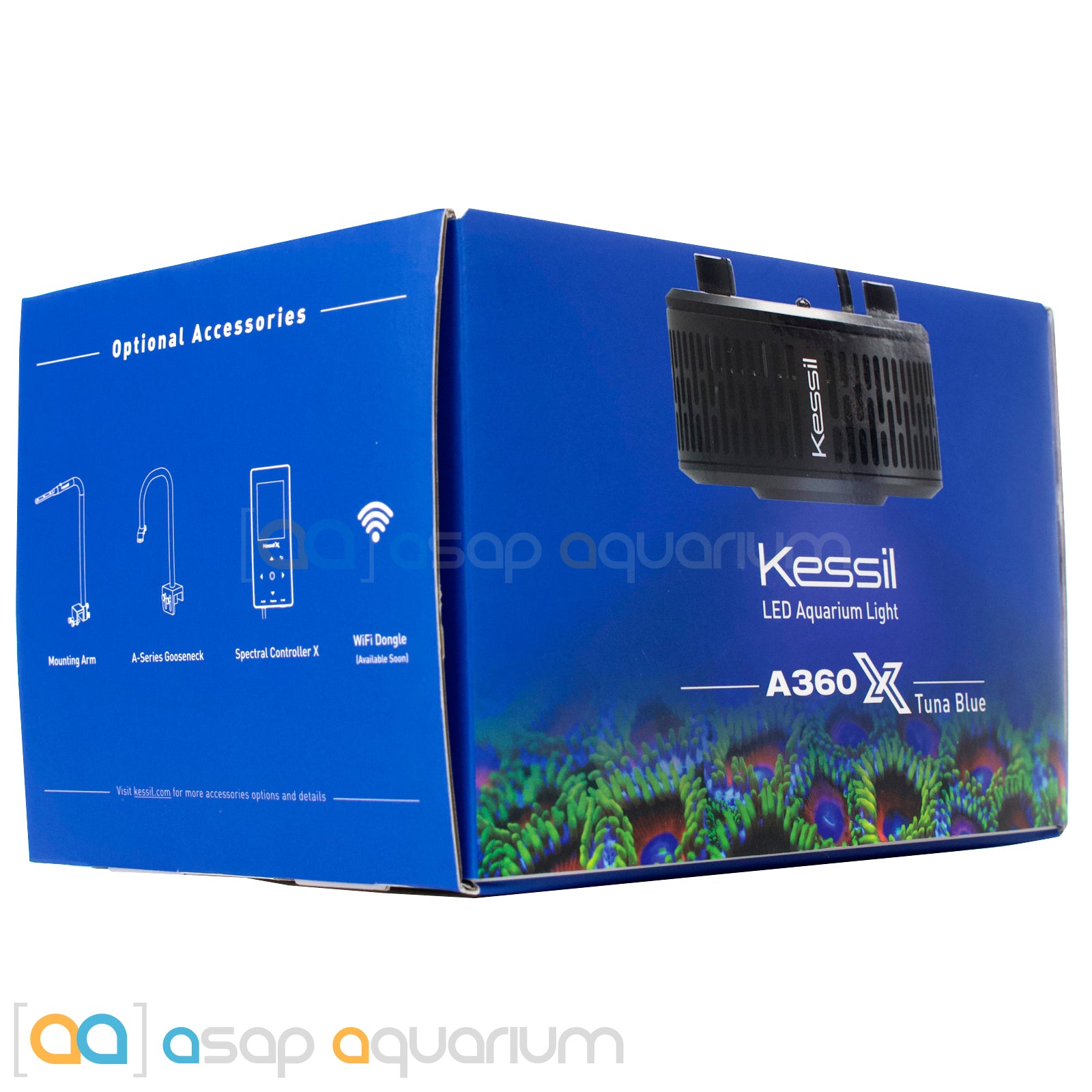 Kessil A360X Tuna Blue Saltwater Aquarium LED Light | ASAP