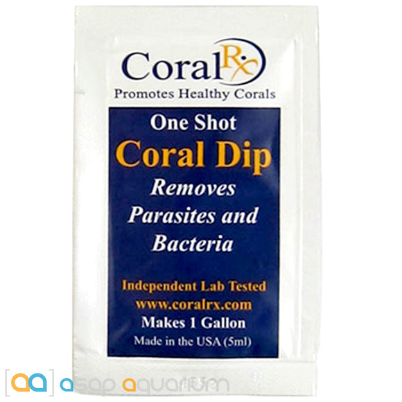Coral RX One Shot Coral Dip Makes 1 Gallon Kill Coral Pests - www.ASAP-Aquarium.com