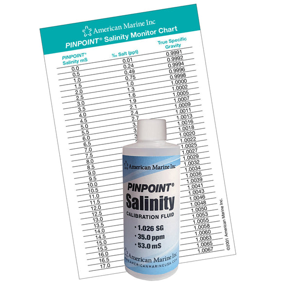 American Marine Pinpoint Salinity Calibration Fluid 1.026 Specific Gravity - www.ASAP-Aquarium.com