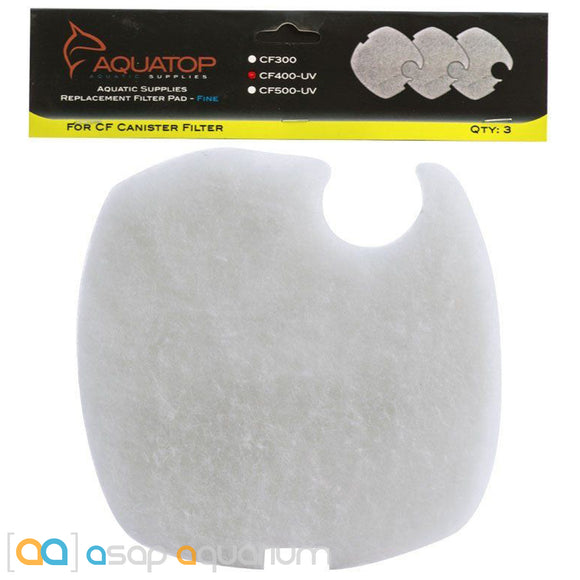 Aquatop CF400-UV Replacement Fine Filter Pads (3 Pack) - www.ASAP-Aquarium.com