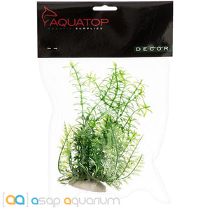 Aquatop Anacharis Aquarium Plant Green 6" High with Weighted Base - www.ASAP-Aquarium.com