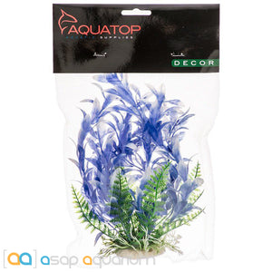 Aquatop Bacopa Aquarium Plant Blue 6" High with Weighted Base - www.ASAP-Aquarium.com