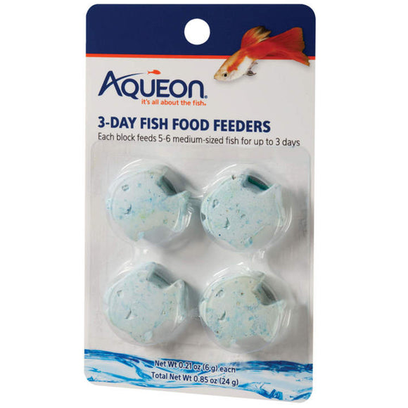 Aqueon 3-Day Fish Food Feeders 4 Pack - www.ASAP-Aquarium.com