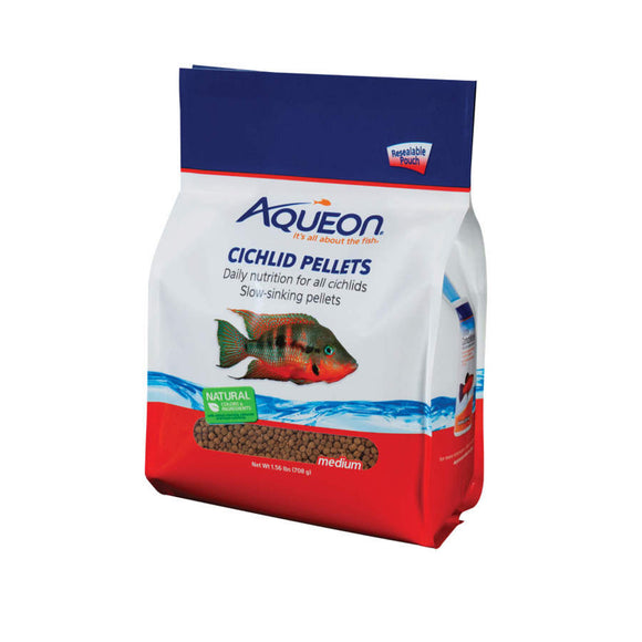 Aqueon Cichlid Pellets Medium 25 oz - www.ASAP-Aquarium.com