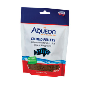 Aqueon Cichlid Pellets Mini 4.5 oz - www.ASAP-Aquarium.com