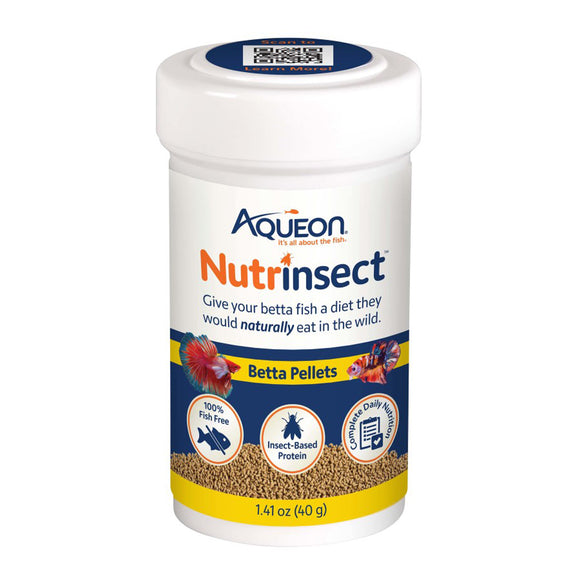 Aqueon Nutrinsect Betta Pellets 1.41 oz - www.ASAP-Aquarium.com