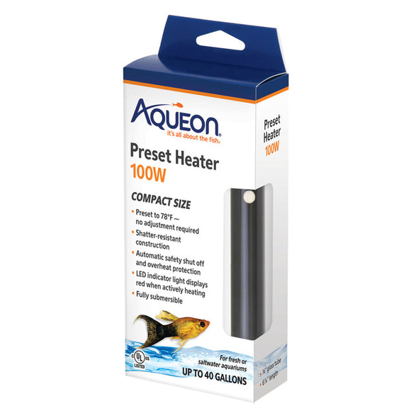 Aqueon Preset Aquarium Heater 100 Watts - www.ASAP-Aquarium.com