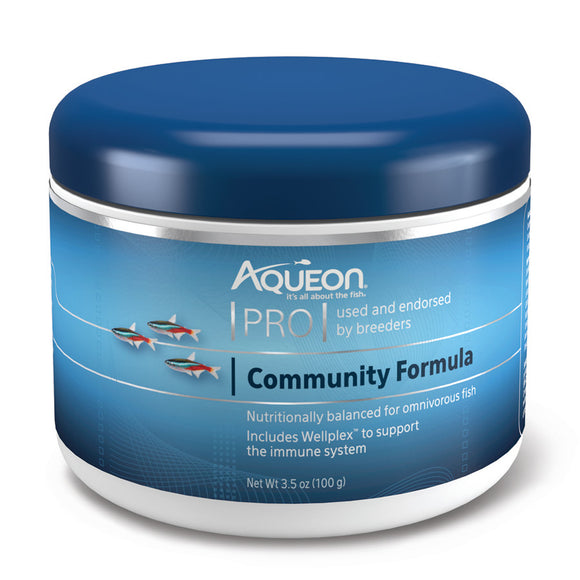 Aqueon Pro Fish Food Community Formula 3.5 oz - www.ASAP-Aquarium.com