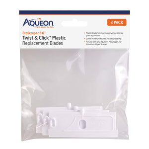 Aqueon ProScraper 3.0 Twist & Click Plastic Replacement Blades 3 pack - www.ASAP-Aquarium.com