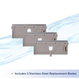 Aqueon ProScraper 3.0 Twist & Click Stainless Steel Replacement Blades 3 pack - www.ASAP-Aquarium.com