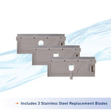 Aqueon ProScraper 3.0 Twist & Click Stainless Steel Replacement Blades 3 pack - www.ASAP-Aquarium.com