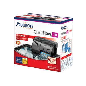 Aqueon QuietFlow 10 LED PRO Aquarium Power Filter - www.ASAP-Aquarium.com