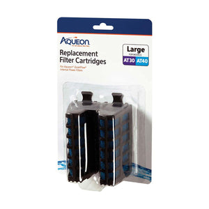 Aqueon QuietFlow AT30 AT40 Large Replacement Filter Cartridges 2 Pack - www.ASAP-Aquarium.com