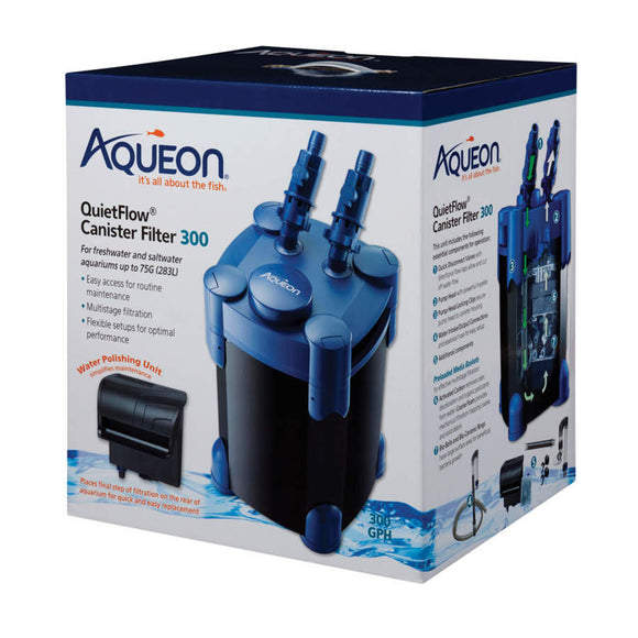 Aqueon QuietFlow Canister Filter 300 - www.ASAP-Aquarium.com