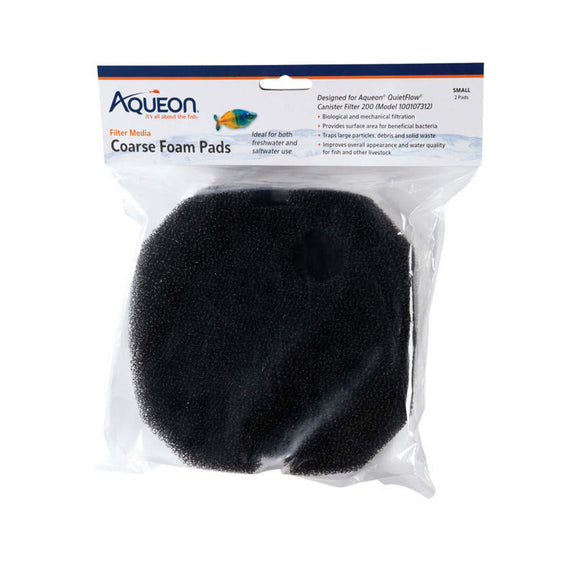 Aqueon QuietFlow Coarse Foam Pads Small 2 pack - www.ASAP-Aquarium.com