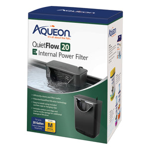 Aqueon QuietFlow E Internal Power Filter Medium 20 gal - www.ASAP-Aquarium.com
