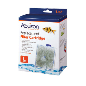 Aqueon QuietFlow Replacement Filter Cartridge Large 6 pack - www.ASAP-Aquarium.com