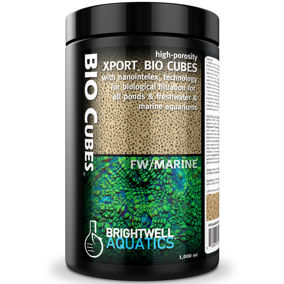 Brightwell Aquatics Xport BIO Cubes 1000mL - www.ASAP-Aquarium.com