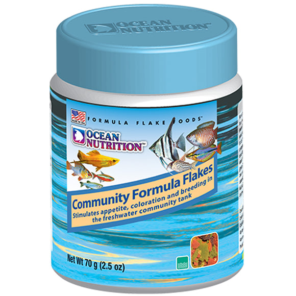 Ocean Nutrition Community Formula Flakes 70 grams (2.5 oz) - www.ASAP-Aquarium.com