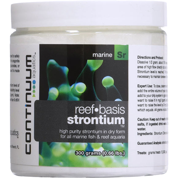 Continuum Reef Basis Strontium Powder 300 grams - www.ASAP-Aquarium.com
