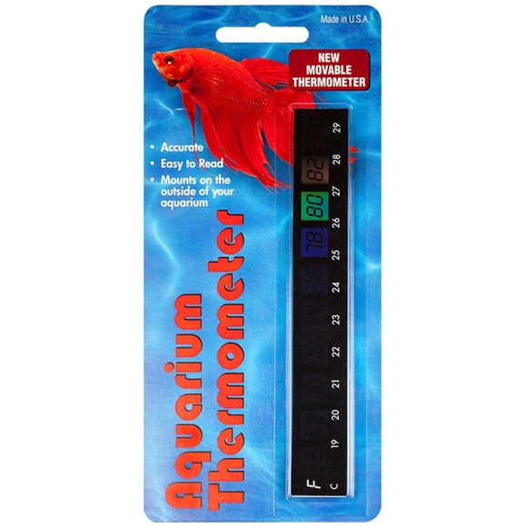 LCR Hallcrest Horizontal LCD Aquarium Thermometer - www.ASAP-Aquarium.com