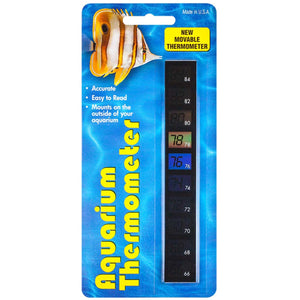 LCR Hallcrest Vertical LCD Aquarium Thermometer - www.ASAP-Aquarium.com