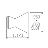 Loc-Line ¼" x 1" Flare Nozzle - www.ASAP-Aquarium.com