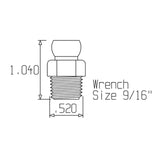 Loc-Line ¼" NPT Connector - www.ASAP-Aquarium.com