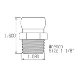 Loc-Line ¾" NPT Connector - www.ASAP-Aquarium.com