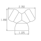 Loc-Line ¾" Y Fitting - www.ASAP-Aquarium.com